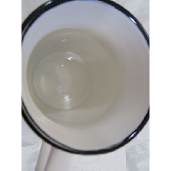 Black and White Cat Under Rain Clouds Pet Diary Mug Unmarked Unsigned EUC - Picture 11 of 13